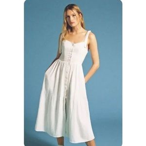 Urban Outfitters Positano Tie-Shoulder Dress - XS